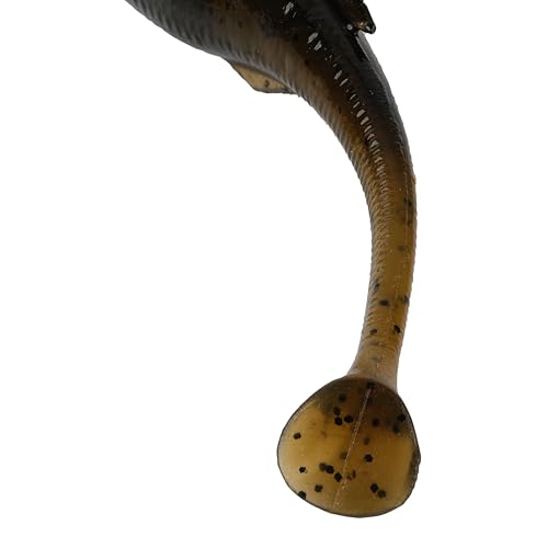 Berkley PowerBait Drip Swimmer Fishing Soft Bait - color: Green Pumpkin Shad, size: 4"