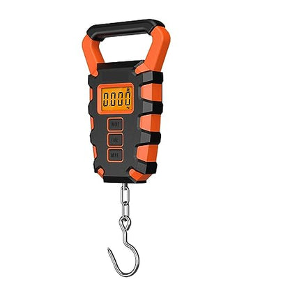 50Kg/10g Waterproof Digital Fishing Scale with Fish Grip Ruler for Luggage, Travel & Construction Site Weighing - color: A5