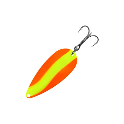 Arcadia Casting Spoons - color: Orange/Chartreuse, size: 5/8 oz. 5PCS