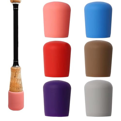 Dovesun Fishing Rod Butt Cushion Fishing Rod Seat Cushions Fishing Rod Protector Fishing Rod Butt Cap End Fishing Rod Holders Small(1.22in) 6 Colors 6pcs - color: 6PCS-Fit for 1.02"-1.18"(26mm-30mm) Rod Butt