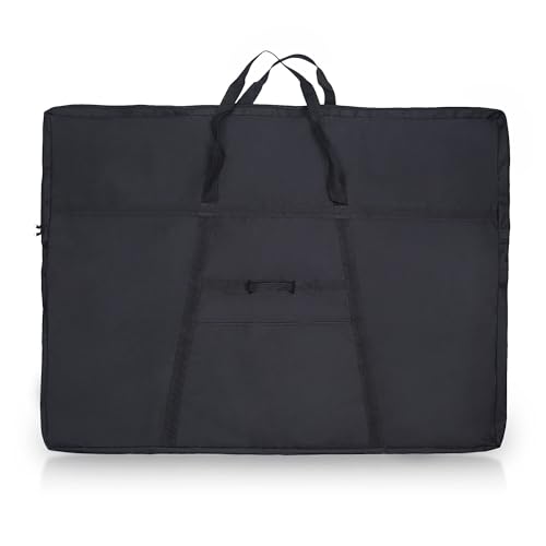 JJRING Dacron Light Weight Large Size Art Portfolio Tote Bag, 33'' x 43'' for 32'' x 42'' Black Carring Storage Case For Poster, Sketching and Drawing - size: 32''*42''