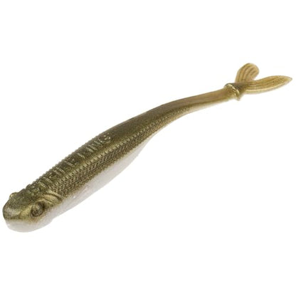Strike King Spotlight Split Minnow Fishing Lure, Soft Plastic Jerkbait, 8-Pack - color: Slick, size: 3"