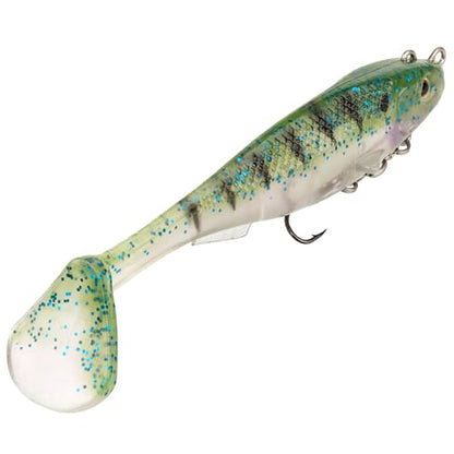 Strike King Final Copy Fishing Lure, Pre-Rigged Soft Plastic Swimbait, Free-Swinging Size 4 Treble Hook, Belly Magnetic Hook Keeper, 7/8-Ounce - color: Phantom Bluegill