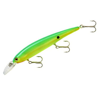 Bandit Lures 4 3/4-Inch Slender Minnow Jerkbait Trolls Up to 27 Feet Deep, Universal Color Patterns, 1 Piece - color: Taco Salad, size: 4.5 Inch, 5/8 Ounce