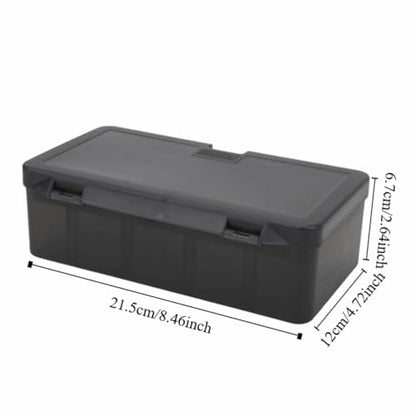 Fishing Tackle Box Water-proof Bait & Lure Organizer with Removable Dividers, Portable PP Plastic Storage for Fishing Accessories (21.5x12x6.7cm)‌