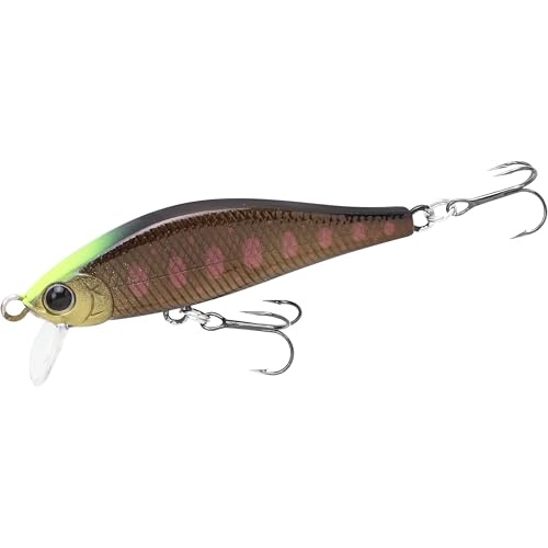 LUCKY CRAFT Pointer 50S, Sinking, Trout Fishing Lure, Jerkbait, Silent, Freshwater Fishing Gear, River Fishing Accessories, Lake Fishing Tackle, Rainbow - color: 873 Winter Stream Perch