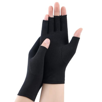 Women-Sunblock-Half -Finger-Gloves-Mesh Summer UV Protection Outdoor Nonslip Gloves for Hiking Driving Golfing