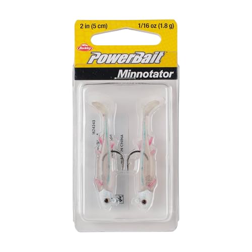Berkley PowerBait Minnotator Fishing Soft Bait - color: HD White Shiner, size: 2 in - 1/16 oz