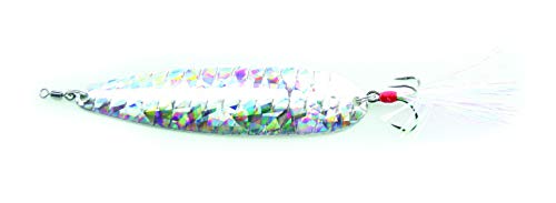 Nichols Lures Lake Fork Flutter Spoon - color: Shattered Glass Silver, size: 4"/3/4 oz