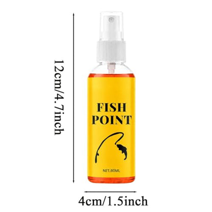 Fishing Attractants - 80ml Fish Point Scent Liquid - Concentrated Trout Attractant Spray,for Lake River Stream Shore Boat Outdoor Trip Bass Trout Angler Dad Husband Boyfriend Men