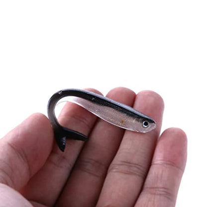 Soft Plastic Swimbait Paddle Tail Shad Lure Soft Bass Bait，Soft Lures，Fishing Lures, Mino Swim Bait for Catch bass, Trout,Rockfish（10Pcs）