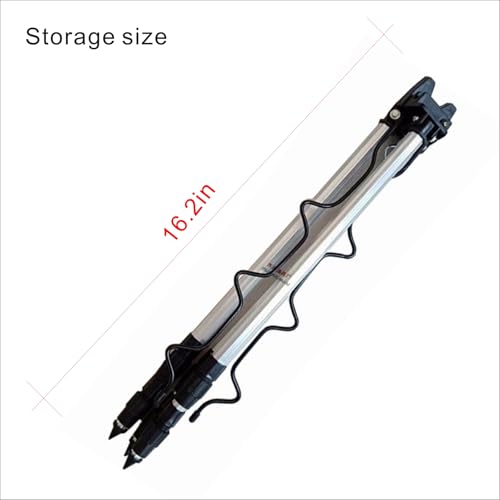 Fishing Rod Holder, Aluminum Alloy Tripod, Ground Bank Mounting, 16-21 Inch Telescopic Legs, Adjustable Height