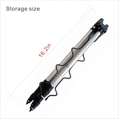 Fishing Rod Holder, Aluminum Alloy Tripod, Ground Bank Mounting, 16-21 Inch Telescopic Legs, Adjustable Height