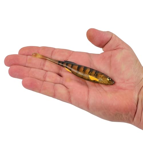 Berkley PowerBait Drip Minnow Fishing Soft Bait - color: Ghost Perch, size: 5"