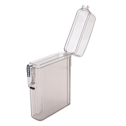 SUNGOOYUE Clear Hard Plastic ID Card Holder with Whistle Strap for Cash, Credit Cards - Versatile Storage Solution for Boating, Fishing and Diving (Transparent Black) - color: Transparent Black