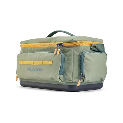 Plano Weekend 3700 Tackle Bag, Cutting-Edge Fishing Tackle Bag, Molded Waterproof Base, Spacious Storage, Die Cut Tool Sleeves, Daisy Chain Attachment Points - color: Moss, style: 3700 Tackle Case