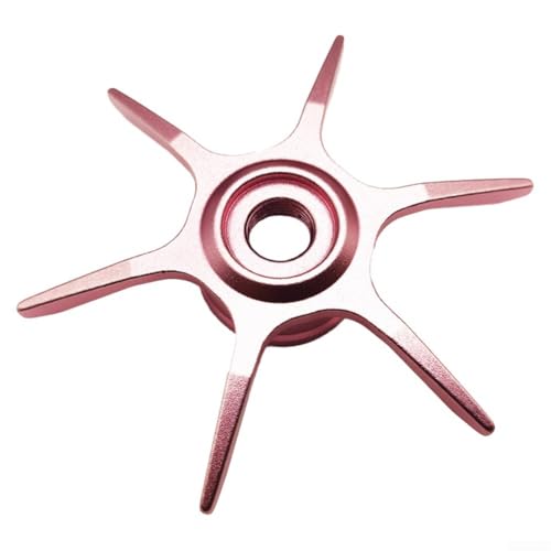 Modified Star Brake For Abu Garcia Max Series B3/B4/P3/P4/P5 Fishing Reel, 6-Star Drag Adjustment Knob, Aluminum Alloy DIY Replacement Part (left hand Pink) - color: Pink, size: left hand