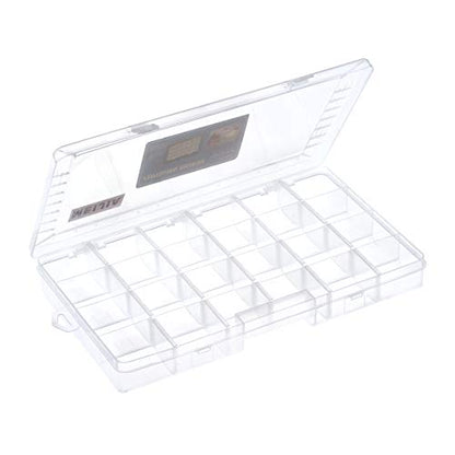 MEIJIA Outdoor Fishing Tackle Boxes, Plastic Box, Plastic Storage Organizer Box with Removable Dividers - Fishing Tackle Storage,Off-White - size: Large