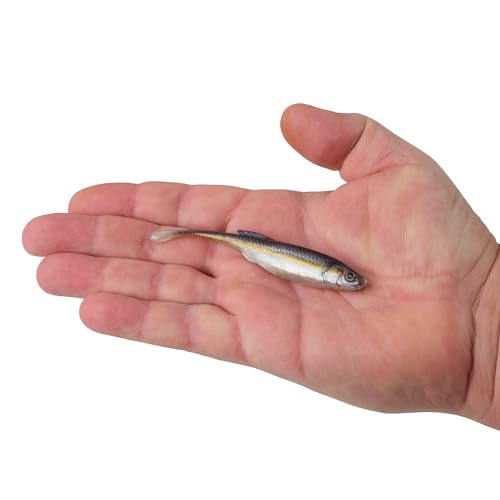 Berkley PowerBait Drip Minnow Fishing Soft Bait - color: Black Shad, size: 4"