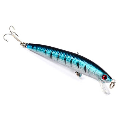 10pcs Minnow Fishing Lures Crankbaits, Fishing Lures Hard Baits Swimbaits, Minnow Topwater Baits