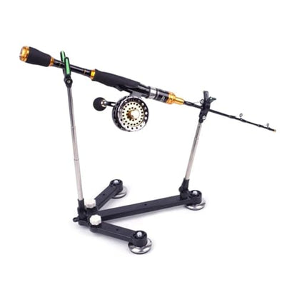 Fishing Rod Holder Adjustable Ground Stand - Foldable Stainless Steel Pole Support Ground Bank Mount Bracket with Ice Spike for Bank Fishing