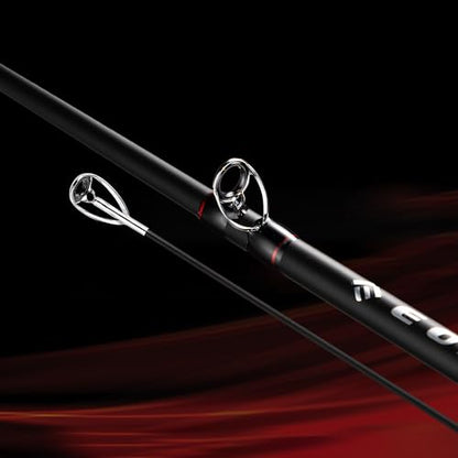 EOW XPEDITE LITE Portable Telescopic Fishing Rods & Combo, Spinning & Casting Fishing Poles, 24T Carbon Rod Blanks, Solid Carbon Tip, Split Cork Grips, Travel Rod, Combos with 5+1BB Spinning Reel - size: 6'6"-M-Fast, style: Rod- Casting