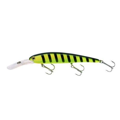 Bandit Lures 4 3/4-Inch Slender Minnow Jerkbait Trolls Up to 27 Feet Deep, Universal Color Patterns, 1 Piece - color: Chartreuse Black Stripes, size: 4 3/4", 5/8 oz