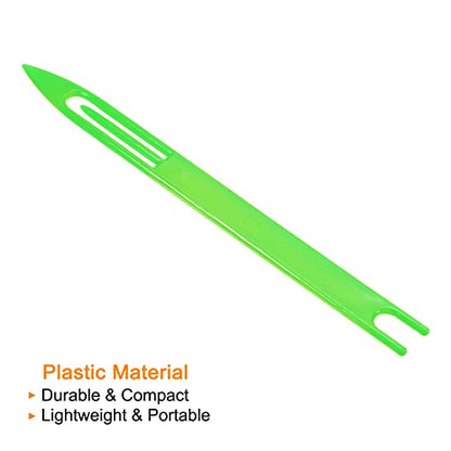 PATIKIL Netting Needle Shuttles, Pack Plastic Fishing Net Repair Line Kit Mending Tools - color: Green, size: 215x17x4.3mm