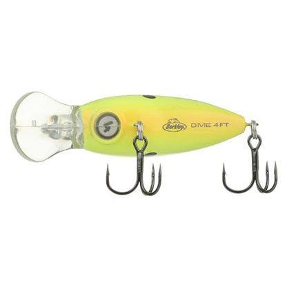 Berkley Dime Fishing Hard Bait - color: Black Chartreuse, size: 2in - 2/5 oz