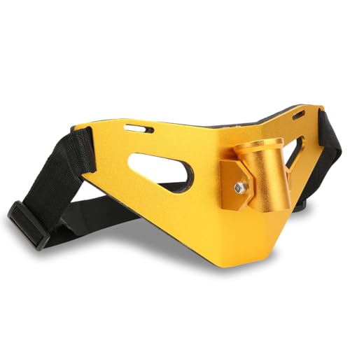 RiToEasysports Fishing Fighting Waist Belt,Aluminium Alloy Fishing Rod Pole Holder Stand Up Waist Fighting Belt for Fishing - color: Gold