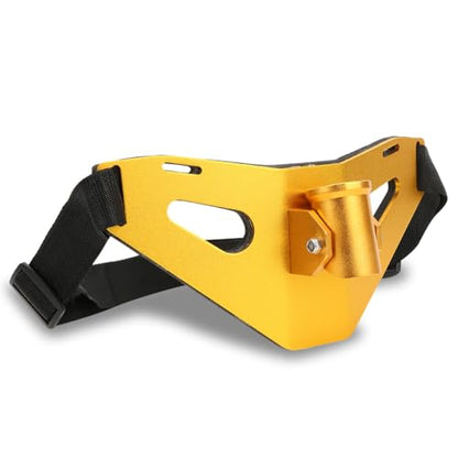 RiToEasysports Fishing Fighting Waist Belt,Aluminium Alloy Fishing Rod Pole Holder Stand Up Waist Fighting Belt for Fishing - color: Gold