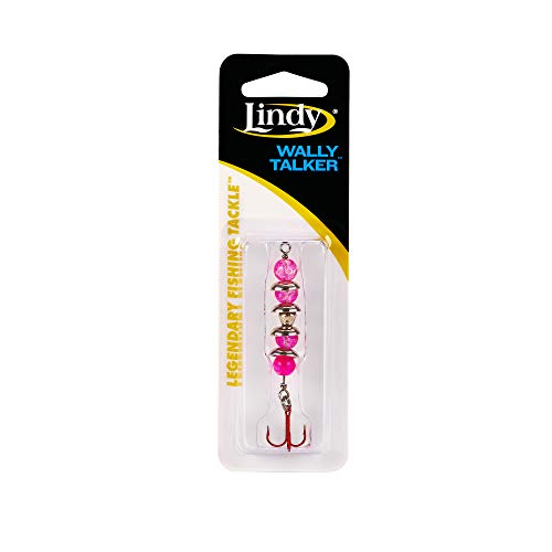 Lindy Wally Talker Ice Fishing Lure for Walleye - color: Pink, size: 1/4 oz