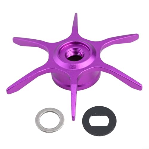 Modified Star Brake For Abu Garcia Max Series B3/B4/P3/P4/P5 Fishing Reel, 6-Star Drag Adjustment Knob, Aluminum Alloy DIY Replacement Part (right hand Purple) - color: Purple, size: right hand