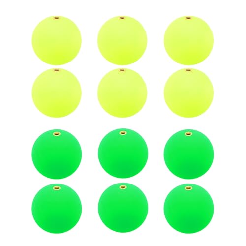 PATIKIL Fishing Bobber, Slip Foam Floats Buoy Rig Stoppers for Crappie Trout Bass Fishing - color: Green,Yellow, size: 1.2 Inch