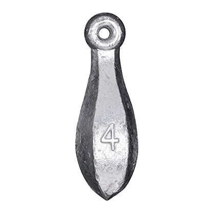 Rite Angler Bank Sinkers Tear Drop Shaped Fishing Weights in Assorted Sizes Freshwater and Saltwater Casting 1/2 lb. Bags - size: 8 oz.