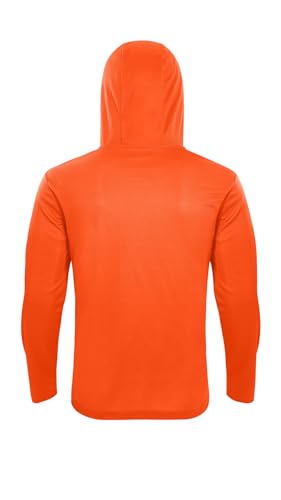 Men Hoodie Long Sleeve Shirts with Face Mask 5 Pack Fishing Workout Sun Protection Quick Dry Tops - color: 5-pack-a, size: Medium
