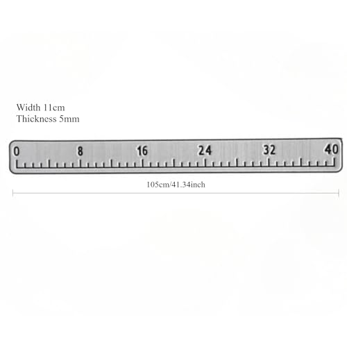 EVA Foam Fish Ruler 40 Inches Waterproof Measuring Mat Backing Adhesive Foam Sticker Measuring Ruler for Boats Sailboats Yachts Kayaks (40") (Brown)