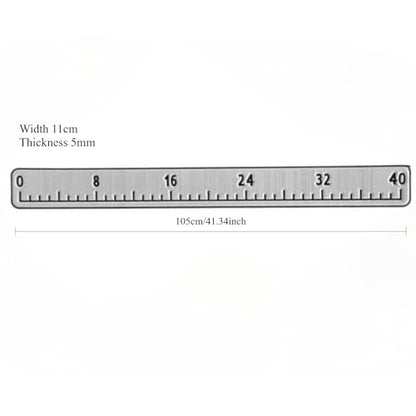 EVA Foam Fish Ruler 40 Inches Waterproof Measuring Mat Backing Adhesive Foam Sticker Measuring Ruler for Boats Sailboats Yachts Kayaks (40") (Brown)