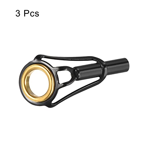 PATIKIL Fishing Rod Tips Repair Kit Stainless Steel Ring Guide for Saltwater Freshwater Fishing - size: 3.4mm