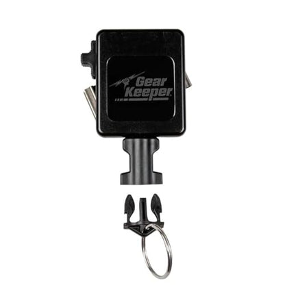 Gear Keeper Retractable Keychain with Stainless Steel Rotating Belt Clip - Split Ring Tactical Keychain for Keys & Badges - Holds Up to 28 Equipment Keys - High Force, 42-Inch Extension - USA Made - size: 15-28 Keys