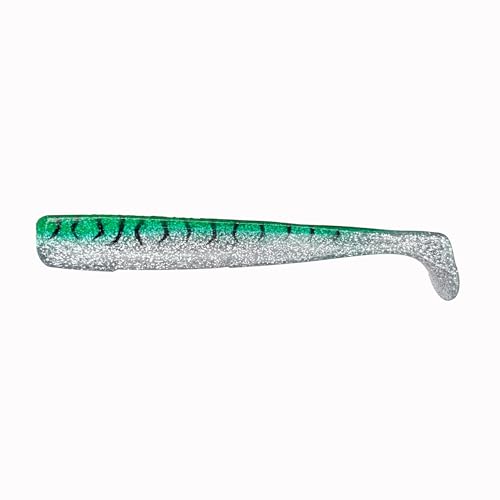 DuraTech® Paddle Tail - color: Green Mackerel, size: 6" - Pack of 3