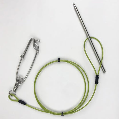 Fish Stringer with Clip Fish Holder for Diving Quick Handspear Stainless Steel Cable Stringer Fish Needle Hook - style: 120