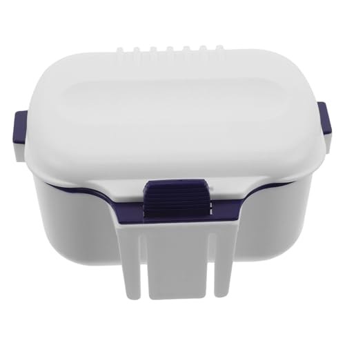 Double-Layer Worm Bait Storage Box White, Insulated Live Fishing Bait Holder Container for Red Maggots, Portable Fishing Accessories for Outdoor Anglers