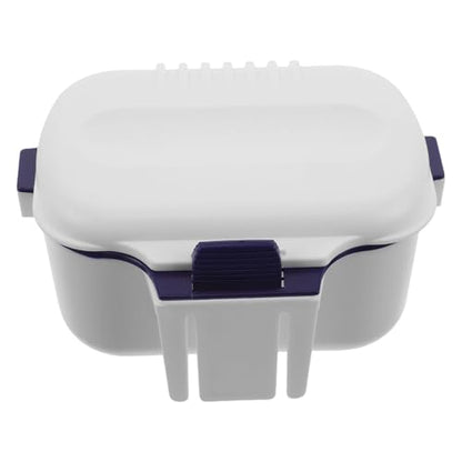 Double-Layer Worm Bait Storage Box White, Insulated Live Fishing Bait Holder Container for Red Maggots, Portable Fishing Accessories for Outdoor Anglers