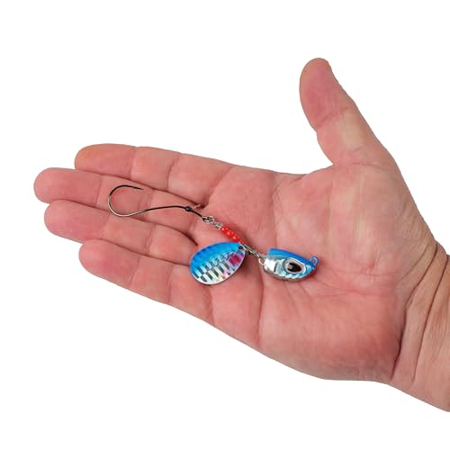 Berkley Bladed Rawler Jig - color: Blue Chrome, size: 3/4 oz - 1/0 Hook Size