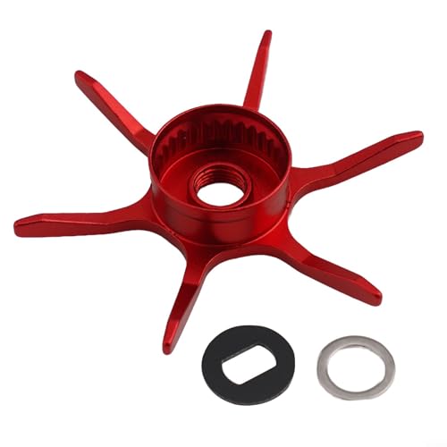 Modified Star Brake For Abu Garcia Max Series B3/B4/P3/P4/P5 Fishing Reel, 6-Star Drag Adjustment Knob, Aluminum Alloy DIY Replacement Part (right hand red) - color: red, size: right hand