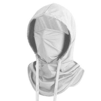 Summer Balaclava Face Mask with Breathable Holes Sun Face Shield UV Protection Full Head Mask for Men Women Fishing Cycling - color: White-standard