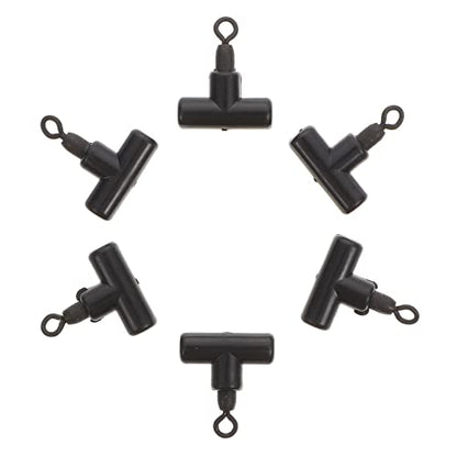 BESPORTBLE 15pcs Outdoor Fishing Rolling Swivels Strong Pulling Tee Fishing Swivel Connector for Line and Tackle