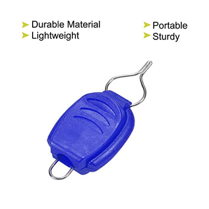 PATIKIL Fishing Line Holders, Baitcasting Reel Fishing Line Holder Clip Buckle Stopper Line Keeper Accessories - color: Blue
