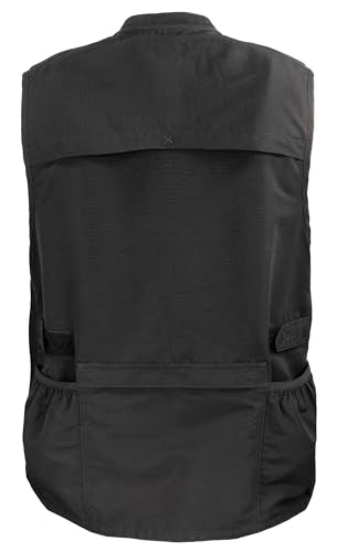 Edgetec Outdoor Utility Vest, Fishing, Hunting, Tactical Ripstop - color: Black, size: XX-Large